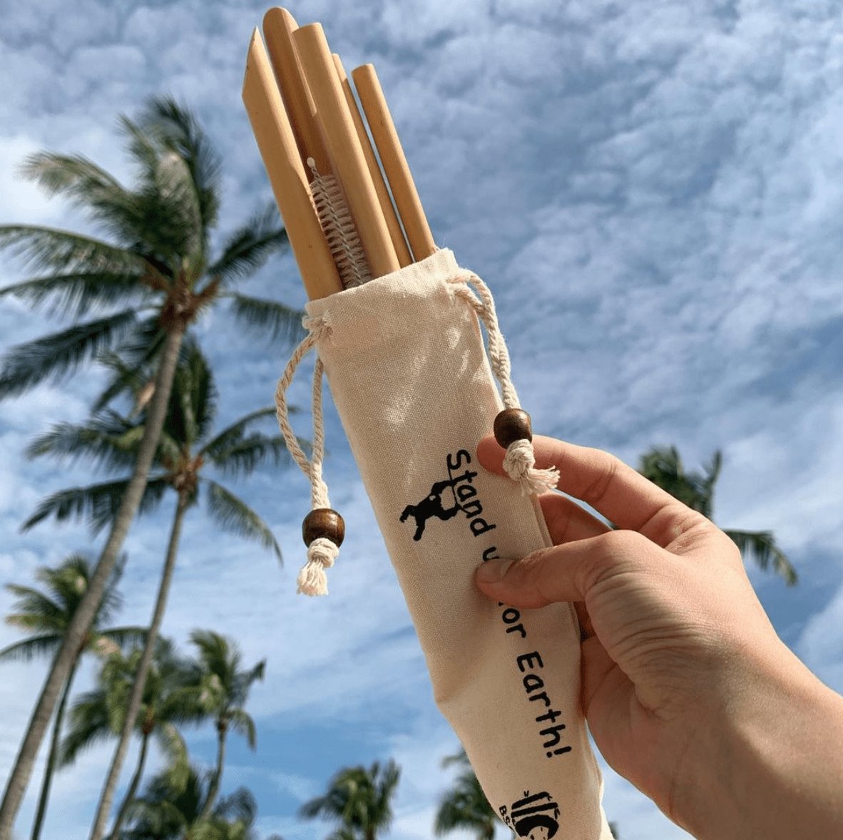 Bamboo Straw Girl